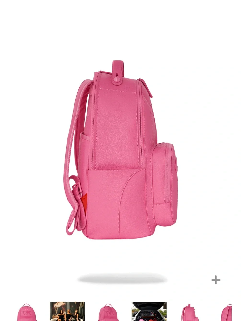 Sprayground Pink Embossed World Map Backpack (FIRM PRICE)